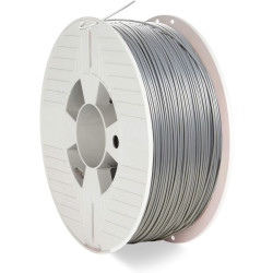 Verbatim PLA-Filament 3D-Printing,1.75mm, 1kg, High End Polyactide-Filament For Material Extrusion, For 3D-Printer & 3D-Pen, 3D-Printer-Filament Made Of PLA, 1 Spool 335m, Silver/Metal Grey Verbatim PLA-Filament 3D-Printing,1.75mm, 1kg, High End Polyactide-Filament For Material Extrusion, For 3D-Printer & 3D-Pen, 3D-Printer-Filament Made Of PLA, 1 Spool 335m, Silver/Metal Grey