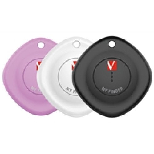 Verbatim MYF-03 My Finder Bluetooth Item Finder 3 Pack Black /White / Purple Verbatim MYF-03 My Finder Bluetooth Item Finder 3 Pack Black /White / Purple