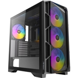Antec AX1000 Mid Tower Gaming Case, 1 x USB Type-C / 2 x USB 3.0, Tempered Glass Side Window Panel, High Airflow Mesh Front, 4 x Pre-Installed ARGB LED Fans, E-ATX, ATX, Micro-ATX , ITX Compatible Antec AX1000 Mid Tower Gaming Case, 1 x USB Type-C / 2 x USB 3.0, Tempered Glass Side Window Panel, High Airflow Mesh Front, 4 x Pre-Installed ARGB LED Fans, E-ATX, ATX, Micro-ATX , ITX Compatible