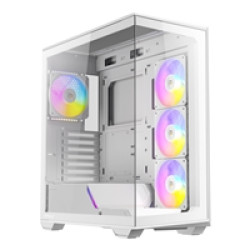 ANTEC Constellation C3 White ARGB Case, 270 Full-View Tempered Glass, Dual Chamber, Tool-Free Design, 4 x ARGB PWM Fans With Built-In Fan Controller, ATX, Micro-ATX, ITX ANTEC Constellation C3 White ARGB Case, 270 Full-View Tempered Glass, Dual Chamber, Tool-Free Design, 4 x ARGB PWM Fans With Built-In Fan Controller, ATX, Micro-ATX, ITX