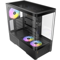 Antec Constellation C6 Curve ARGB Mid Tower Gaming PC Case, 3-Sided Curved Tempered Glass, 3 Pre-Installed ARGB PWM Fans, USB-C 10Gbps, 360mm Radiator Support, ATX/Micro-ATX/ITX, Black Antec Constellation C6 Curve ARGB Mid Tower Gaming PC Case, 3-Sided Curved Tempered Glass, 3 Pre-Installed ARGB PWM Fans, USB-C 10Gbps, 360mm Radiator Support, ATX/Micro-ATX/ITX, Black