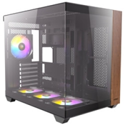 Antec CX800 Wood Mid Tower Gaming Case, 1 x USB Type-C / 1 x USB 3.0, Tempered Glass Front and Side Window Panel, Dual Chamber Design, 4 x Pre-Installed ARGB LED Fans, ATX, Micro-ATX, ITX Compatible Antec CX800 Wood Mid Tower Gaming Case, 1 x USB Type-C / 1 x USB 3.0, Tempered Glass Front and Side Window Panel, Dual Chamber Design, 4 x Pre-Installed ARGB LED Fans, ATX, Micro-ATX, ITX Compatible