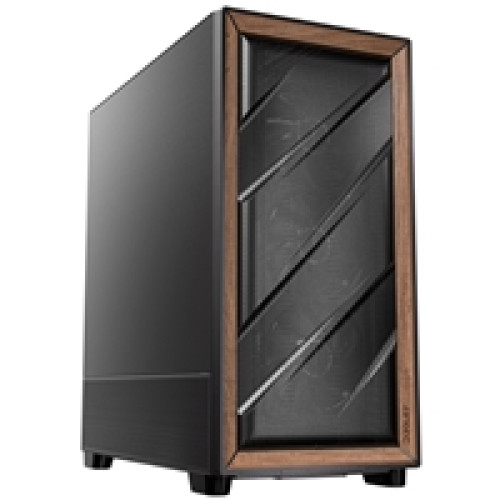Antec FLUX SE Mid Tower Gaming Case, 1 x USB Type-C / 2 x USB 3.0, Metal Mesh with Walnu tWood Accents, 3 x Pre-Installed High-performance PWM Fans, E-ATX (=330mm), ATX, Micro-ATX, ITX Compatible Antec FLUX SE Mid Tower Gaming Case, 1 x USB Type-C / 2 x USB 3.0, Metal Mesh with Walnu tWood Accents, 3 x Pre-Installed High-performance PWM Fans, E-ATX (=330mm), ATX, Micro-ATX, ITX Compatible