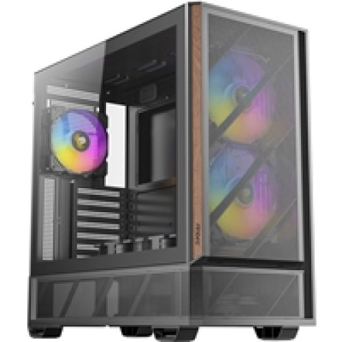 Antec P30 Mid Tower Gaming Case, 1 x USB Type-C / 2 x USB 3.0, Tempered Glass Side Window Panel, Large metal mesh front panel with premium wood accents, 5 x Pre-Installed ARGB LED Fans, ATX, micro-ATX, ITX Compatible Antec P30 Mid Tower Gaming Case, 1 x USB Type-C / 2 x USB 3.0, Tempered Glass Side Window Panel, Large metal mesh front panel with premium wood accents, 5 x Pre-Installed ARGB LED Fans, ATX, micro-ATX, ITX Compatible
