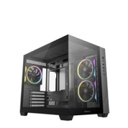 DeepCool CG330 3F ARGB Dual-Chamber Micro-ATX Tower Case, Tempered Glass Panels, 3 x 120mm ARGB Fans, USB 3.0, ITX/Micro-ATX, Black DeepCool CG330 3F ARGB Dual-Chamber Micro-ATX Tower Case, Tempered Glass Panels, 3 x 120mm ARGB Fans, USB 3.0, ITX/Micro-ATX, Black