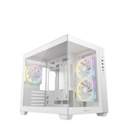 DeepCool CG330 3F ARGB Dual-Chamber Micro-ATX Tower Case, Tempered Glass Panels, 3 x 120mm ARGB Fans, USB 3.0, ITX/Micro-ATX, White DeepCool CG330 3F ARGB Dual-Chamber Micro-ATX Tower Case, Tempered Glass Panels, 3 x 120mm ARGB Fans, USB 3.0, ITX/Micro-ATX, White