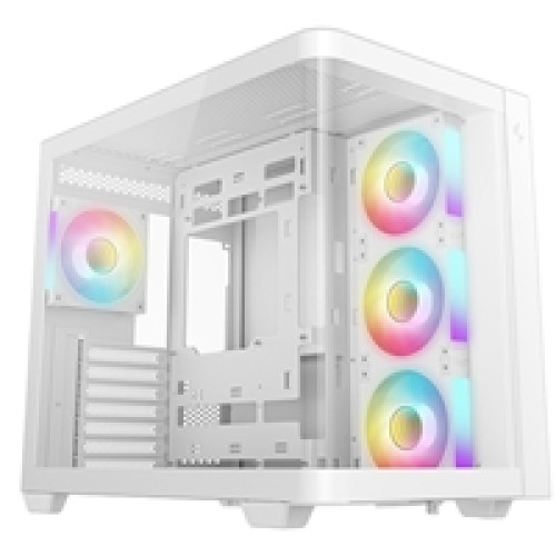 DeepCool CG530U 4F WH Case,White, Mid- Tower, 2x USB 3.0, Tempered Glass Side Window Panel, ITX/Micro ATX/ATX DeepCool CG530U 4F WH Case,White, Mid- Tower, 2x USB 3.0, Tempered Glass Side Window Panel, ITX/Micro ATX/ATX