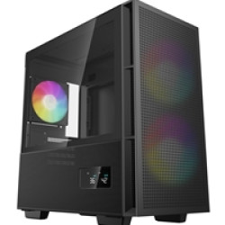 DeepCool CH360 Digital Gaming Case Black Mid Tower with Tempered Glass Side Window Panel, Advanced Cooling, USB 3.0/USB-C Ports, Pre-Installed Fans, Micro ATX/Mini-ITX DeepCool CH360 Digital Gaming Case Black Mid Tower with Tempered Glass Side Window Panel, Advanced Cooling, USB 3.0/USB-C Ports, Pre-Installed Fans, Micro ATX/Mini-ITX
