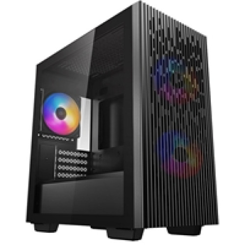 DeepCool MATREXX 40 3FS Case, Gaming, Black, Micro Tower, 1 x USB 3.0 / 1 x USB 2.0, Tempered Glass Side Window Panel, Mesh Front Panel for Optimized Airflow, Tri-Colour LED Fans, Micro ATX, Mini-ITX DeepCool MATREXX 40 3FS Case, Gaming, Black, Micro Tower, 1 x USB 3.0 / 1 x USB 2.0, Tempered Glass Side Window Panel, Mesh Front Panel for Optimized Airflow, Tri-Colour LED Fans, Micro ATX, Mini-ITX