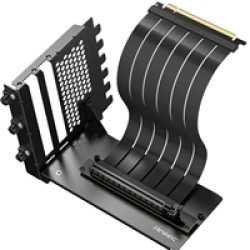 Antec RTX50 PCIe 5.0 Riser Cable with 90 degree Bracket Mount, Black, Designed To Allow Vertical Mounting Of A Graphics Card Antec RTX50 PCIe 5.0 Riser Cable with 90 degree Bracket Mount, Black, Designed To Allow Vertical Mounting Of A Graphics Card