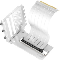 Antec RTX50 PCIe 5.0 Riser Cable with 90 degree Bracket Mount, White, Designed To Allow Vertical Mounting Of A Graphics Card Antec RTX50 PCIe 5.0 Riser Cable with 90 degree Bracket Mount, White, Designed To Allow Vertical Mounting Of A Graphics Card