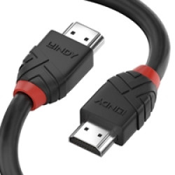 Lindy 36474 5m HDMI (M) 2.0 High Speed Black Line 4096x2160@60Hz Cable with Ethernet - Black