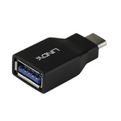 LINDY 41899 USB Adapter, USB 3.2 Type-C (M) to USB 3.2 Type-A (F), Adapter, Black, Supports Data Transfer Speeds up to 10Gbps, Robust PVC Housing & Nickel Connectors, Retail Polybag Packaging LINDY 41899 USB Adapter, USB 3.2 Type-C (M) to USB 3.2 Type-A (F), Adapter, Black, Supports Data Transfer Speeds up to 10Gbps, Robust PVC Housing & Nickel Connectors, Retail Polybag Packaging