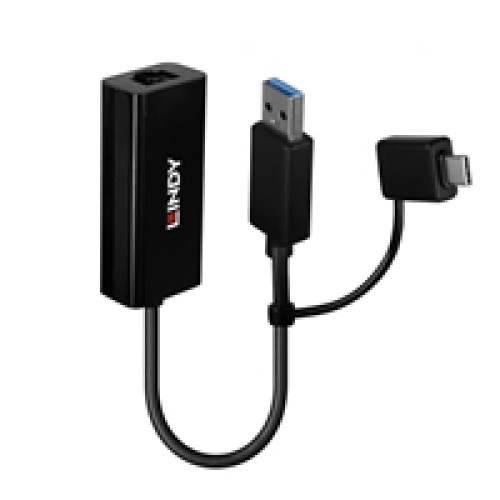 Lindy USB 3.2 Gen 1 Gigabit Ethernet Converter, Bus-Powered, No External Power Supply Required Lindy USB 3.2 Gen 1 Gigabit Ethernet Converter, Bus-Powered, No External Power Supply Required
