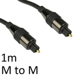 TOSLINK Digital Optical (M) to Digital Optical (M) 1m Black OEM Cable TOSLINK Digital Optical (M) to Digital Optical (M) 1m Black OEM Cable
