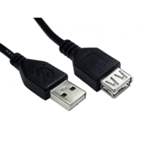 USB 2.0 A (M) to USB 2.0 A (F) 1m Black OEM Extension Data Cable USB 2.0 A (M) to USB 2.0 A (F) 1m Black OEM Extension Data Cable