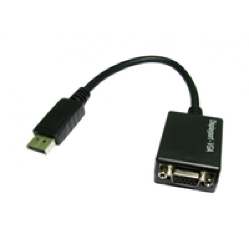 TARGET HDHDPORT-VGACAB Converter Adapter, DisplayPort 1.2 (M) to VGA (F), 0.15m Cabled Adapter, Black, 2048x1152 Max Resolution Support, Supports up 1080p at 50/60hz TARGET HDHDPORT-VGACAB Converter Adapter, DisplayPort 1.2 (M) to VGA (F), 0.15m Cabled Adapter, Black, 2048x1152 Max Resolution Support, Supports up 1080p at 50/60hz