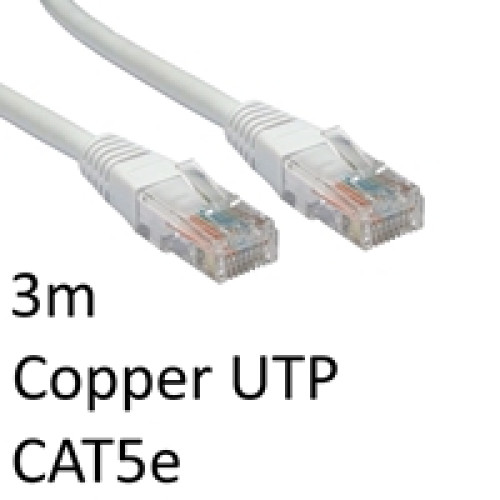 RJ45 (M) to RJ45 (M) CAT5e 3m White OEM Moulded Boot Copper UTP Network Cable RJ45 (M) to RJ45 (M) CAT5e 3m White OEM Moulded Boot Copper UTP Network Cable