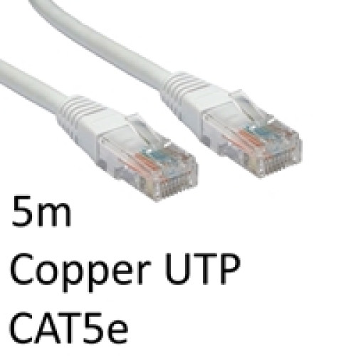 RJ45 (M) to RJ45 (M) CAT5e 5m White OEM Moulded Boot Copper UTP Network Cable RJ45 (M) to RJ45 (M) CAT5e 5m White OEM Moulded Boot Copper UTP Network Cable