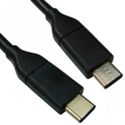 USB 3.1 Type-C (M) to USB 3.1 Type-C (M) 2m Black OEM Data Cable USB 3.1 Type-C (M) to USB 3.1 Type-C (M) 2m Black OEM Data Cable