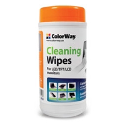 ColorWay Cleaning Wipes for LCD and TFT Screens 100 sheets ColorWay Cleaning Wipes for LCD and TFT Screens 100 sheets