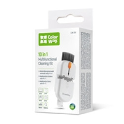 ColorWay CW-1111 10-in-1 Electronics Cleaning Kit Designed For Safely Cleaning Headphones, Keyboards, Screens and Cameras. Includes A Retractable Brush, Flocked Sponge, Microfiber Wipes, Screen Cleaner Spray, Key Remover, In A Compact Case Featuring A Pho ColorWay CW-1111 10-in-1 Electronics Cleaning Kit Designed For Safely Cleaning Headphones, Keyboards, Screens and Cameras. Includes A Retractable Brush, Flocked Sponge, Microfiber Wipes, Screen Cleaner Spray, Key Remover, In A Compact Case Featuring A Pho