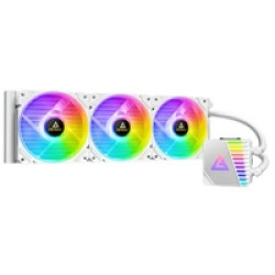 Antec Symphony 360 AiO Liquid CPU Cooler, Universal Socket, White, 360mm Radiator, PWM 1600RPM Cooling Fans, Addressable RGB LED Lighting with Chromatic ARGB Lighting Pump Head Antec Symphony 360 AiO Liquid CPU Cooler, Universal Socket, White, 360mm Radiator, PWM 1600RPM Cooling Fans, Addressable RGB LED Lighting with Chromatic ARGB Lighting Pump Head