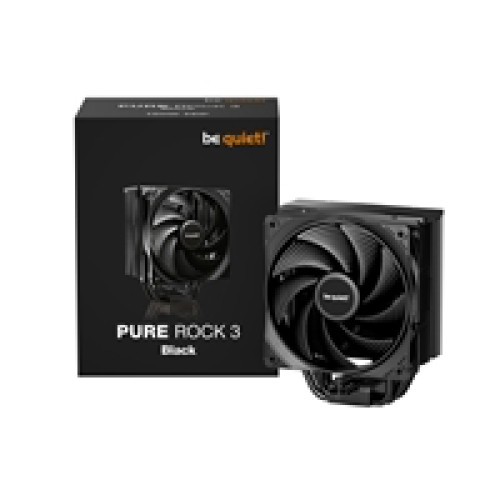 be quiet! Pure Rock 3 CPU Cooler, Universal Socket, Pure Wings 3 PWM Fan, 2000RPM, only 31.2dB(A) at maximum fan speed, 190W TDP, 3-year manufacturer's warranty be quiet! Pure Rock 3 CPU Cooler, Universal Socket, Pure Wings 3 PWM Fan, 2000RPM, only 31.2dB(A) at maximum fan speed, 190W TDP, 3-year manufacturer's warranty
