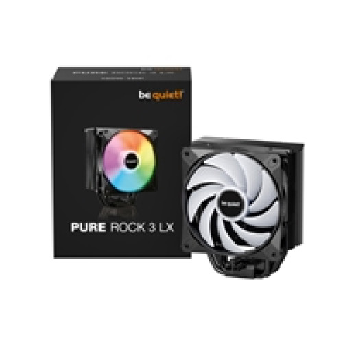be quiet! Pure Rock 3 LX CPU Cooler, Universal Socket, Pure Wings 3 PWM Fan, 2000RPM, only 31.2dB(A) at maximum fan speed, 190W TDP, 3-year manufacturer's warranty be quiet! Pure Rock 3 LX CPU Cooler, Universal Socket, Pure Wings 3 PWM Fan, 2000RPM, only 31.2dB(A) at maximum fan speed, 190W TDP, 3-year manufacturer's warranty