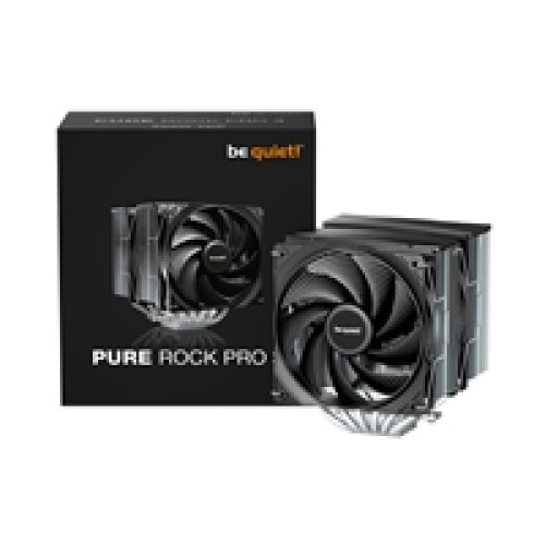 be quiet! Pure Rock Pro 3 CPU Cooler, Universal Socket, 2 x Pure Wings Fans, 2000RPM, only 34.8dB(A) at maximum fan speed, 250W TDP, 3-year manufacturer's warranty be quiet! Pure Rock Pro 3 CPU Cooler, Universal Socket, 2 x Pure Wings Fans, 2000RPM, only 34.8dB(A) at maximum fan speed, 250W TDP, 3-year manufacturer's warranty