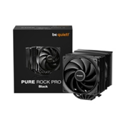 be quiet! Pure Rock Pro 3 CPU Cooler, Black, Universal Socket, 2 x Pure Wings Fans, 2000RPM, only 34.8dB(A) at maximum fan speed, 250W TDP, 3-year manufacturer's warranty be quiet! Pure Rock Pro 3 CPU Cooler, Black, Universal Socket, 2 x Pure Wings Fans, 2000RPM, only 34.8dB(A) at maximum fan speed, 250W TDP, 3-year manufacturer's warranty