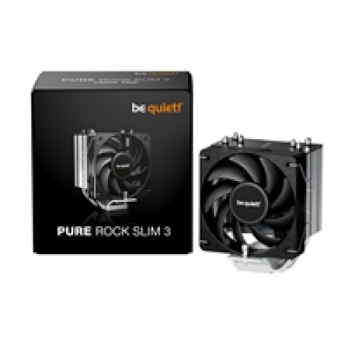 be quiet! Pure Rock Slim 3 Fan CPU Cooler, Universal Socket, High Quality 100mm PWM Black Cooling Fan, 1700RPM, 3 Heat Pipes, 130W TDP, Intel 1851/ 1700 & AMD AM4/ AM5 Compatible be quiet! Pure Rock Slim 3 Fan CPU Cooler, Universal Socket, High Quality 100mm PWM Black Cooling Fan, 1700RPM, 3 Heat Pipes, 130W TDP, Intel 1851/ 1700 & AMD AM4/ AM5 Compatible