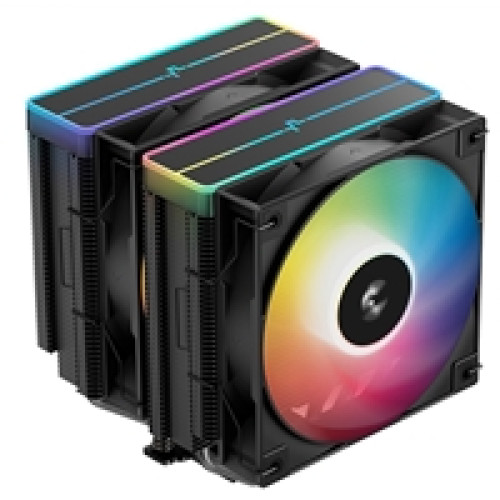DeepCool AG620 BK ARGB V2 Dual-Tower CPU Air Cooler with 120mm ARGB Fans, Compatible with Intel LGA 1851/1700/1200/115x & AMD AM5/AM4, High-Performance Quiet Cooling, Matte Black DeepCool AG620 BK ARGB V2 Dual-Tower CPU Air Cooler with 120mm ARGB Fans, Compatible with Intel LGA 1851/1700/1200/115x & AMD AM5/AM4, High-Performance Quiet Cooling, Matte Black