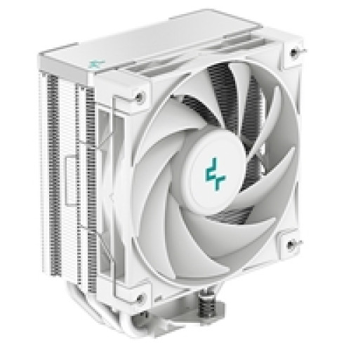 DeepCool AK400 WH Fan CPU Cooler, Universal Socket, High Performance 120mm Silent Hydro Bearing PWM White Fan, 1850RPM, 4 Heat Pipes, Unique Matrix Fin Design, White Version, Intel LGA 1700 Bracket Included DeepCool AK400 WH Fan CPU Cooler, Universal Socket, High Performance 120mm Silent Hydro Bearing PWM White Fan, 1850RPM, 4 Heat Pipes, Unique Matrix Fin Design, White Version, Intel LGA 1700 Bracket Included