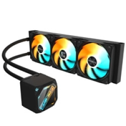 GIGABYTE GP-GIGABYTE Gaming 360 All-in-One Liquid CPU Cooler with 360mm Radiator, ARGB Lighting, Teflon Tubing and Magnetic Rotating Cover GIGABYTE GP-GIGABYTE Gaming 360 All-in-One Liquid CPU Cooler with 360mm Radiator, ARGB Lighting, Teflon Tubing and Magnetic Rotating Cover