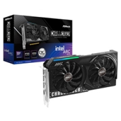 ASRock Intel Arc B570 Challenger OC 10GB GDDR6 Graphics Card, 2600 MHz Base Clock, Dual Fan, 3x DisplayPorts / 1x HDMI Port ASRock Intel Arc B570 Challenger OC 10GB GDDR6 Graphics Card, 2600 MHz Base Clock, Dual Fan, 3x DisplayPorts / 1x HDMI Port