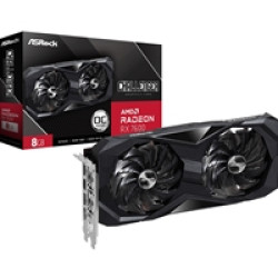 ASRock AMD Radeon RX 7600 Challenger OC 8GB GDDR6 Graphics Card, 2048 Streams, 2695 MHz Boost Clock, Dual Fan, 3x DisplayPorts / 1x HDMI Port ASRock AMD Radeon RX 7600 Challenger OC 8GB GDDR6 Graphics Card, 2048 Streams, 2695 MHz Boost Clock, Dual Fan, 3x DisplayPorts / 1x HDMI Port
