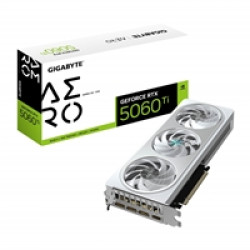 Gigabyte NVIDIA GeForce RTX 5060 Ti AERO OC 16GB GDDR7 Graphics Card, 4608 CUDA Cores, 2647 MHz Core Clock, Triple Fan, 3x DisplayPorts / 1x HDMI Port Gigabyte NVIDIA GeForce RTX 5060 Ti AERO OC 16GB GDDR7 Graphics Card, 4608 CUDA Cores, 2647 MHz Core Clock, Triple Fan, 3x DisplayPorts / 1x HDMI Port