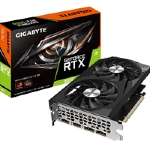 Gigabyte NVIDIA GeForce RTX 3050 WINDFORCE OC V2 8GB GDDR6 Graphics Card, 2560 CUDA Cores, 1792 MHz Core Clock, Dual Fan, 2x DisplayPorts / 2x HDMI Ports