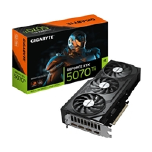 Gigabyte NVIDIA GeForce RTX 5070 Ti WINDFORCE OC V2 16GB GDDR7 Graphics Card, 8960 CUDA Cores, 2497 MHz Core Clock, Triple Fan, 3x DisplayPorts / 1x HDMI Port Gigabyte NVIDIA GeForce RTX 5070 Ti WINDFORCE OC V2 16GB GDDR7 Graphics Card, 8960 CUDA Cores, 2497 MHz Core Clock, Triple Fan, 3x DisplayPorts / 1x HDMI Port