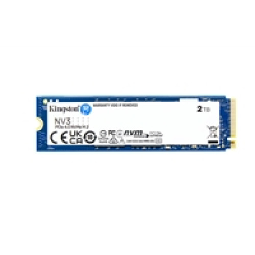 Kingston NV3 (SNV3S/2000G) 2TB NVMe SSD, M.2 Interface, PCIe Gen4, 2280, Read 6000 MB/s, Write 5000 MB/s, 3 Year Warranty Kingston NV3 (SNV3S/2000G) 2TB NVMe SSD, M.2 Interface, PCIe Gen4, 2280, Read 6000 MB/s, Write 5000 MB/s, 3 Year Warranty