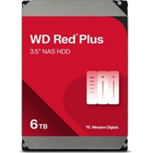 WD Red Plus WD60EFPX 6TB 3.5" 256MB Cache SATA III NAS Internal Hard Drive WD Red Plus WD60EFPX 6TB 3.5" 256MB Cache SATA III NAS Internal Hard Drive