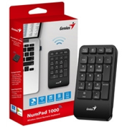 Genius NumPad 1000 2.4GHz Wireless Numeric Keypad Portable Numberpad with Palm Rest Genius NumPad 1000 2.4GHz Wireless Numeric Keypad Portable Numberpad with Palm Rest