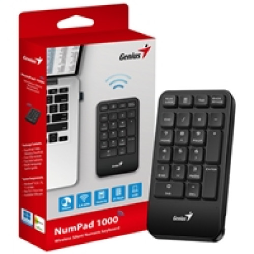 Genius NumPad 1000 2.4GHz Wireless Numeric Keypad Portable Numberpad with Palm Rest Genius NumPad 1000 2.4GHz Wireless Numeric Keypad Portable Numberpad with Palm Rest