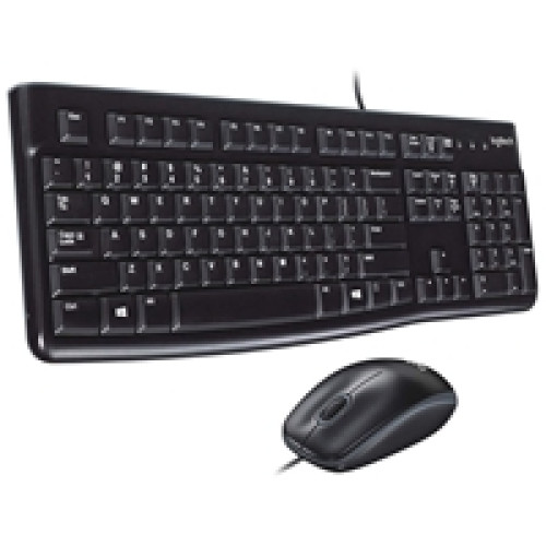 Logitech MK120 Wired Keyboard and Mouse Combo for Windows, Optical Wired Mouse, Full-Size Keyboard, USB Plug-and-Play, Compatible with PC and Laptop, QWERTY UK English Layout, Black Logitech MK120 Wired Keyboard and Mouse Combo for Windows, Optical Wired Mouse, Full-Size Keyboard, USB Plug-and-Play, Compatible with PC and Laptop, QWERTY UK English Layout, Black
