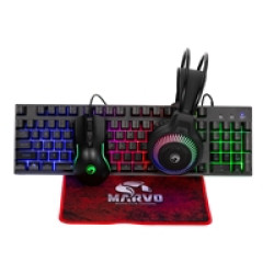 Marvo Scorpion CM416 Loot 40 4 in 1 RGB Gaming UK Layout Keyboard, Mouse, Headset and Mat Bundle (Black) Marvo Scorpion CM416 Loot 40 4 in 1 RGB Gaming UK Layout Keyboard, Mouse, Headset and Mat Bundle (Black)
