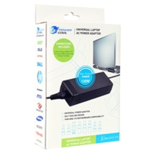 Powercool 120W 19.5V 6.15A Universal Laptop AC Adapter - Charger With 8 TIPS Powercool 120W 19.5V 6.15A Universal Laptop AC Adapter - Charger With 8 TIPS