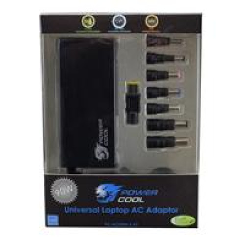 PowerCool PC-ACU90H-S V3 90W 8-Tip Universal Laptop Charger PowerCool PC-ACU90H-S V3 90W 8-Tip Universal Laptop Charger
