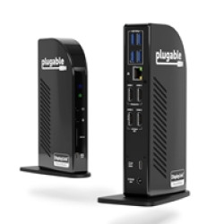 Plugable UD-3900C4 Quad Monitor 96W USB-C PD DisplayLink Certified Docking Station Plugable UD-3900C4 Quad Monitor 96W USB-C PD DisplayLink Certified Docking Station