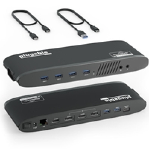 Plugable UD-6950H Universal Dual Monitor 4K USB-A/USB-C DisplayLink Certified Docking Station Plugable UD-6950H Universal Dual Monitor 4K USB-A/USB-C DisplayLink Certified Docking Station